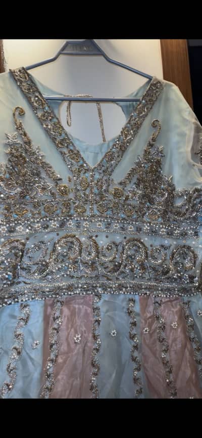2 piece bridal frock and dupatta