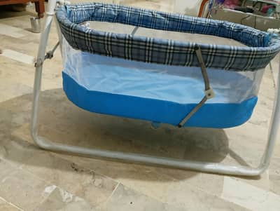 Baby Swing Cot and Cradle with Stand Support and Mosquito Net