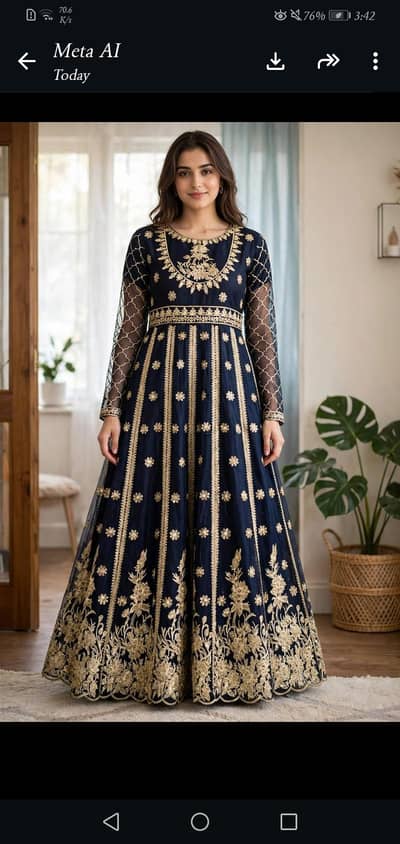 black long frock for sale