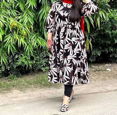 long floral frock
