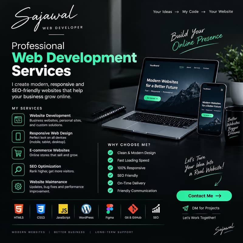 Professional Web Development | Modern, Responsive  & SEO Friendly Web 0
