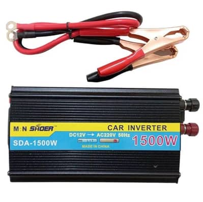 1500W Power Inverter 12V DC to 220V AC with USB, Dual Output