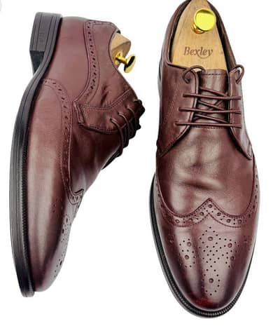 SKAP Mens Brown Oxford Brogue Shoes