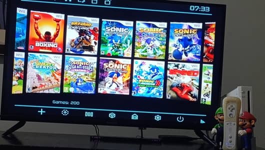 Boxed Nintendo 200 Wii  + 4000 Retro Games Console Bundle