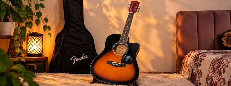 Fender CD-60CSB Acoustic Guitar – Sunburst Cutaway (Like New)