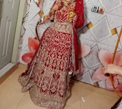 Bridal Lehngaaa Red Coulour with jewelry