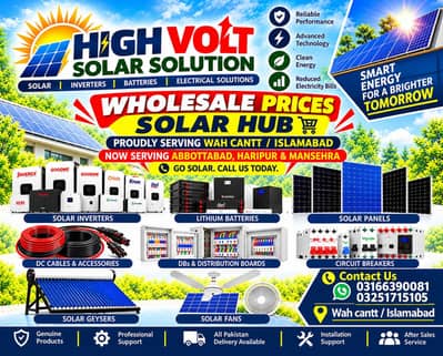 high volt solar salution wah cantt