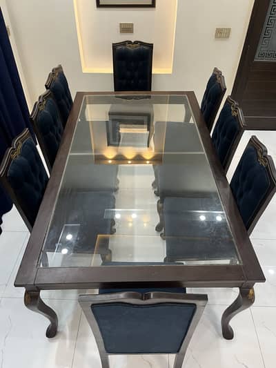 Dining table 8chairs for sale Slightly Used
