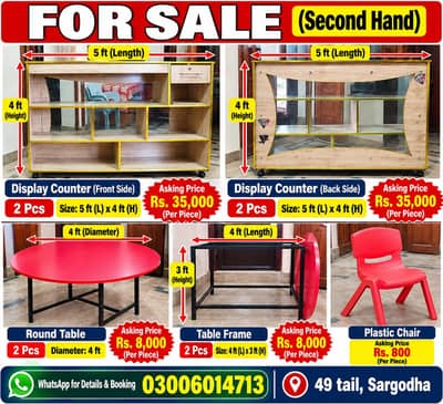 Counter, Round table, Chairs