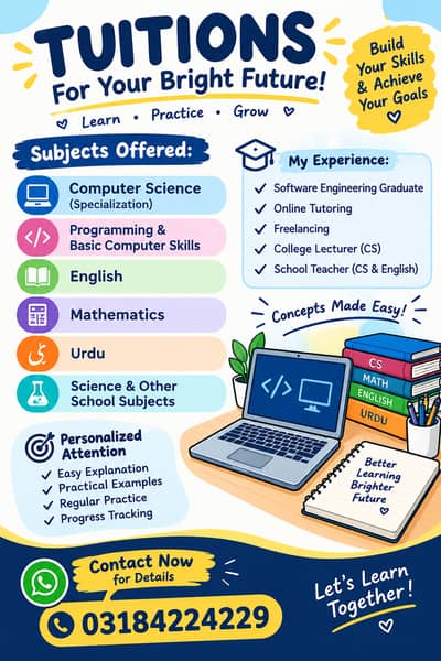 Computer Science Tutor | Teacher