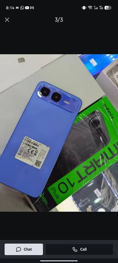 Infinix S10 Plus, 128 GB, with Box and Charger all genuine set