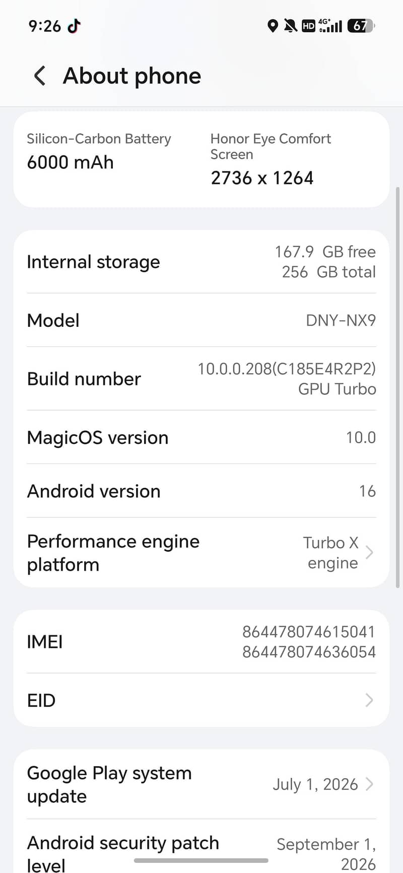 Honor Other Model 7