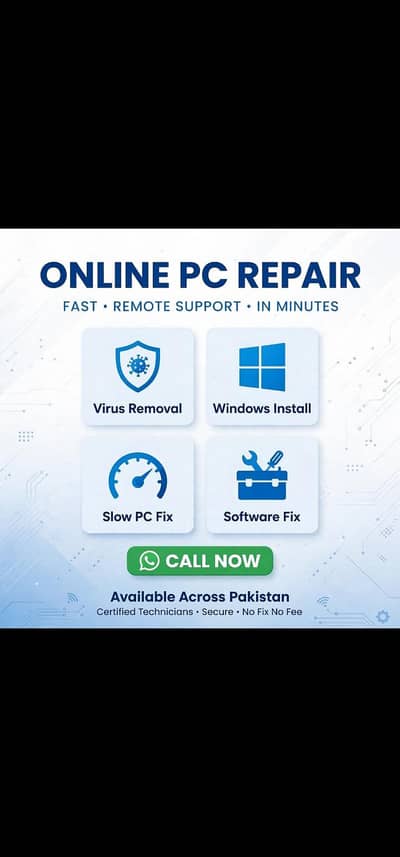 ONLINE PC REPAIR TECHNICIAN - Quick & Trusted Remote Fix