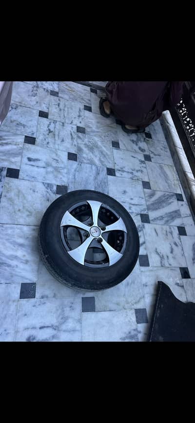 Set of 4 Imported 13 inch premium rims with 2024 Tyres Imported