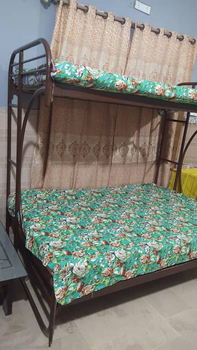 Iron Bunk Bed - Space Saving Design - 2 Beds in 1 Price - Urgent Sale