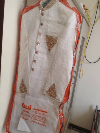 Groom sherwani with khusay and kulla