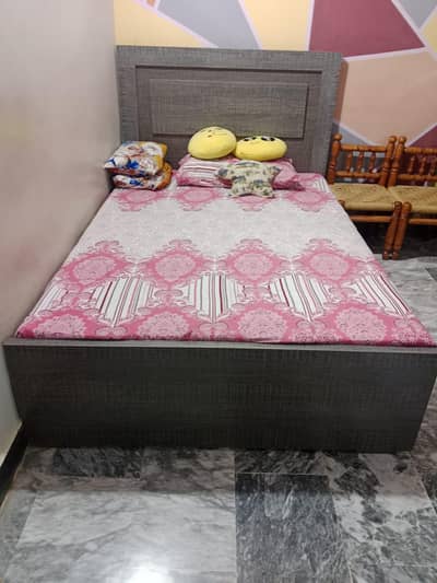 bed set with cupboard