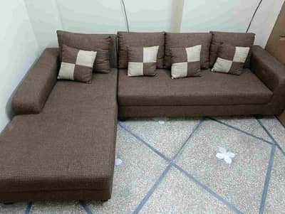 L shape + 2 Seater sofa set