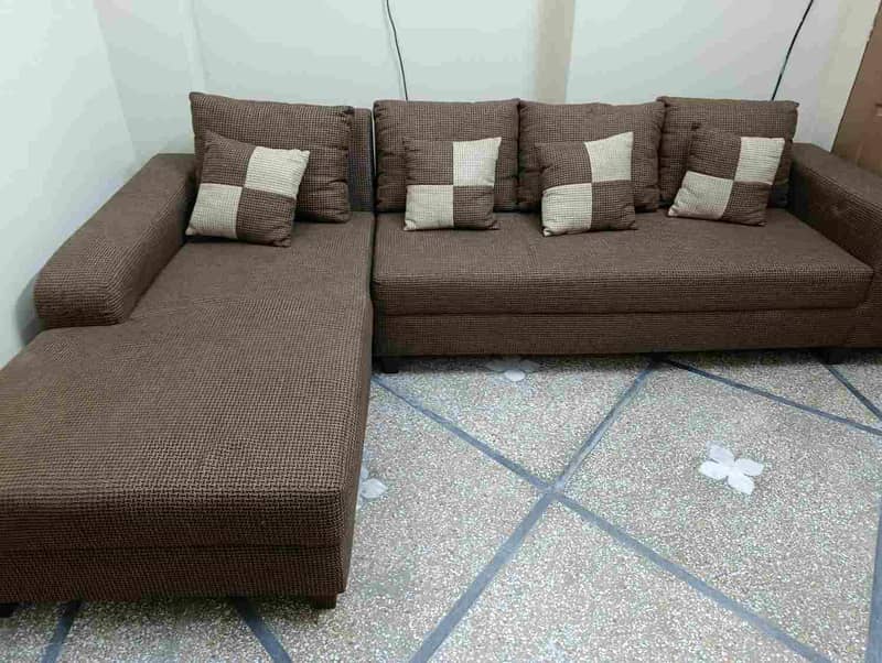 L shape + 2 Seater sofa set 2