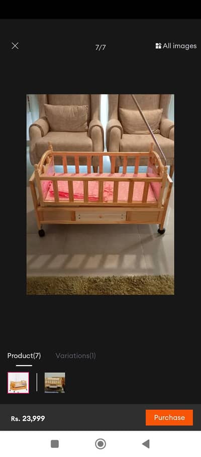 baby cart in good condition
