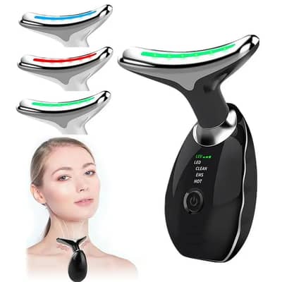 Digital Face & Neck Massager – EMS Facial Massage Device, Brand New
