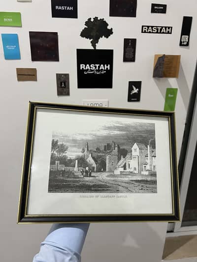 4 Framed Vintage Art Prints, Landscapes and Seaside Scenes