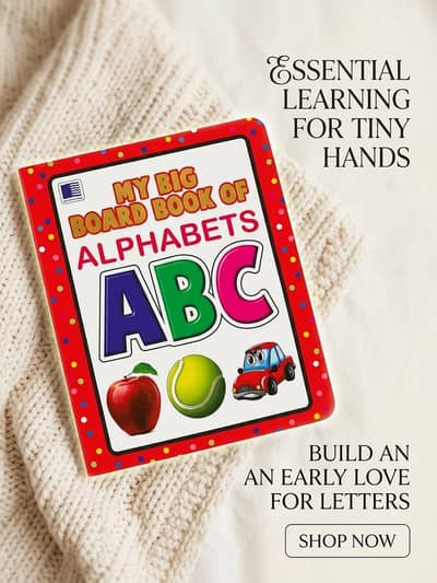 Premium Kids’ ABC Alphabet Board Book | Colourful Early Learning