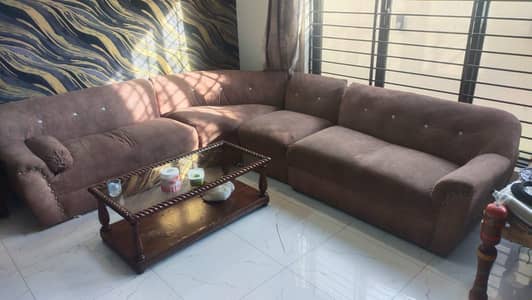 L shep sofa set
