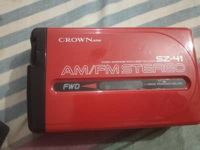 Crown cassette player +Radio new condition