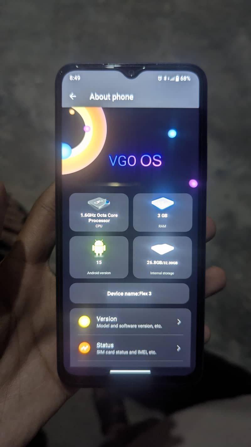 VGO TEL Flex 3 8