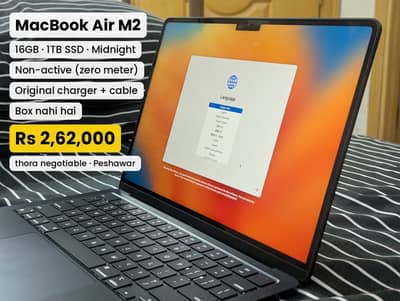 MacBook Air M2 16GB 1TB Non Active Midnight with Charger