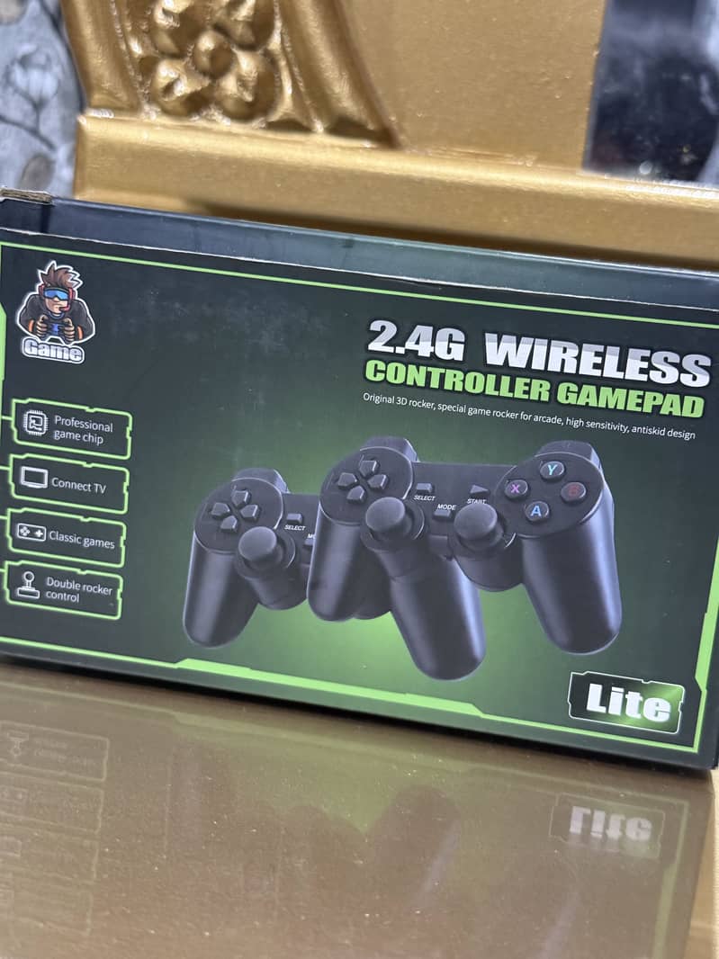  2.4G Wireless Gaming Controller – Black | Box Packed 2
