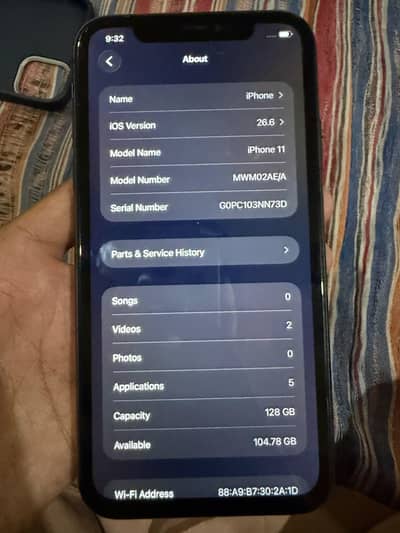 Iphone 11 (Non PTA) 128GB Black