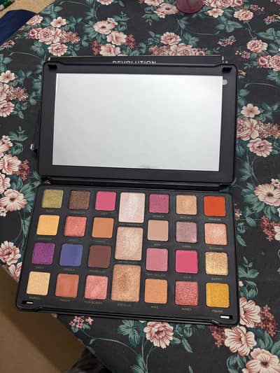 Revolution Makeup Eyeshadow Palette – 24 Shades with Mirror