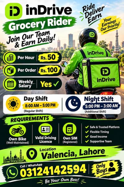 URGENT HIRING BIKE RIDER