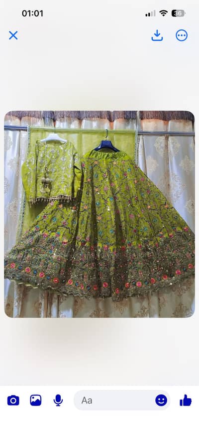 Mehndi dress in half price