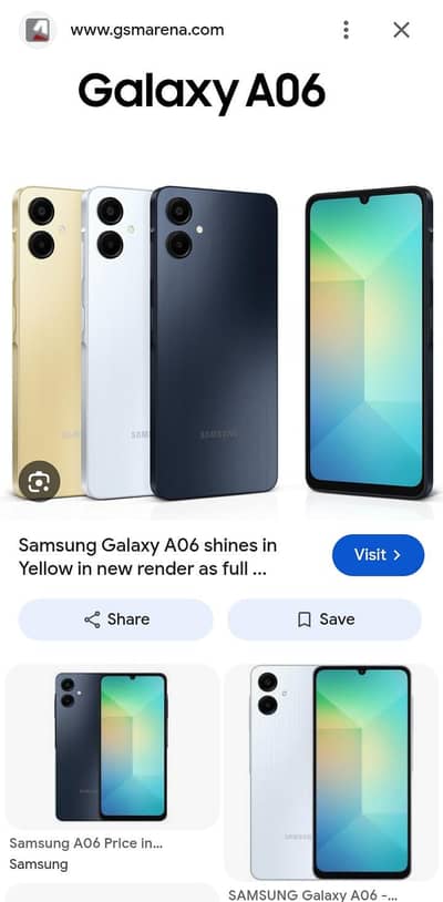 Samsung  a06  4/64 saaf suthra piece  family used without  warranty  d
