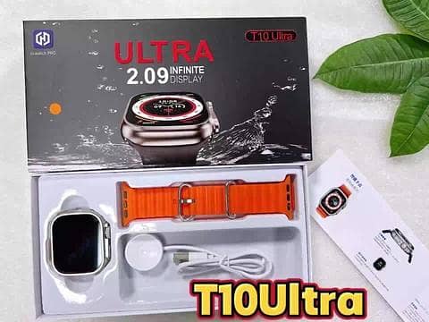 T10 Ultra Smart Watch 2.09 Inch HD Display Bluetooth Calling – Black, Gold & Silver