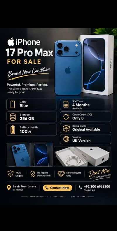 Apple iPhone 17 Pro Max factory unlock