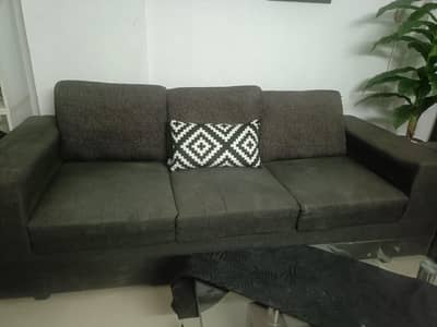 3,2,1 solid wood grey sofa for sale