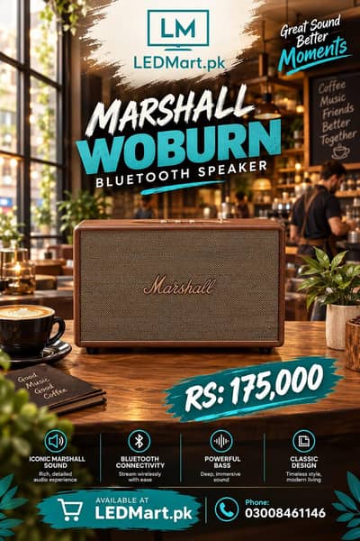 MARSHALL BLUETOOTH SPEAKER VOUBON 3 THE HIGH QUALITY SOUND
