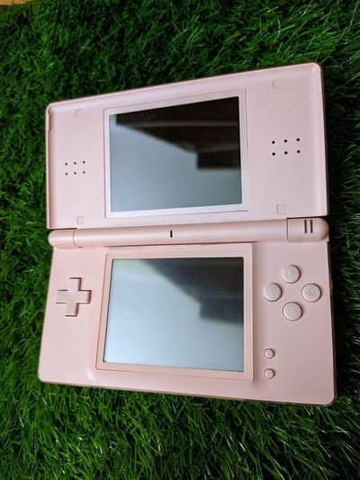 PINK Nintendo DS Lite with Games Stylus USB Charging Cable