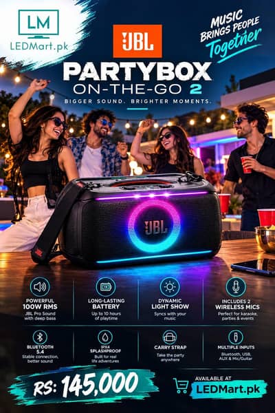 JBL PARTY ON THE GO 2 WITH mic
