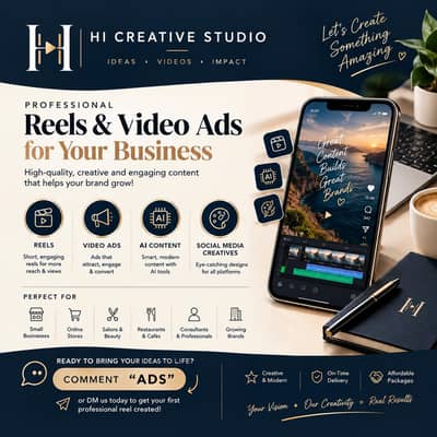 Professional Reels, Video Ads & AI Content Creation