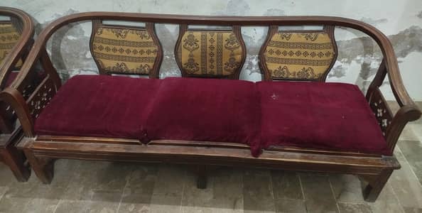 Pure Wooden Sofa Set