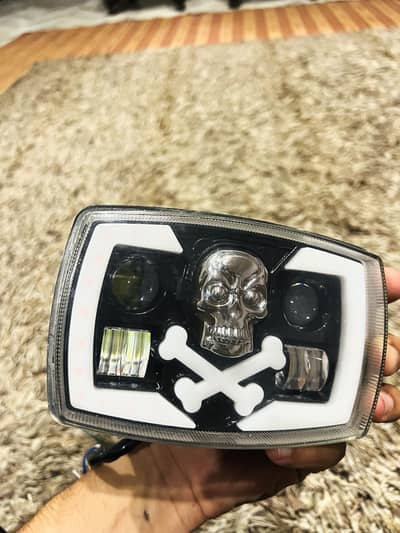original BADSHAH cylencer and skull headlight for sell
