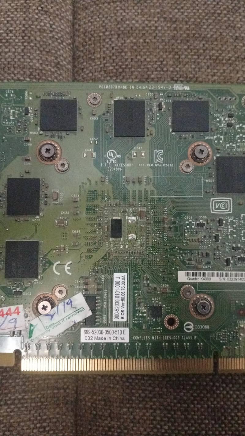 Nvidia Quadro K4000 3gb - Computer Components - 1120320537