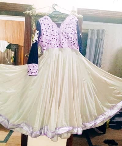 flaired anarksli frock 3pc