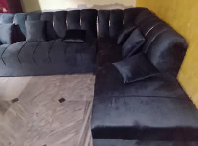 pure wood corner sofa
