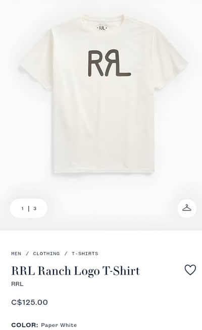 orignal ralph lauren shirt white RRL